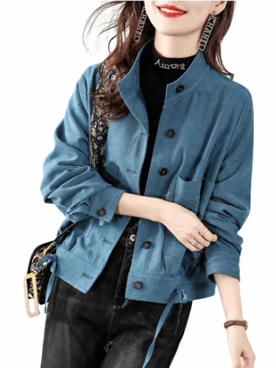 bleu-veste-surplus-militaire-femme-571 Naisten sotilaallinen sininen takki